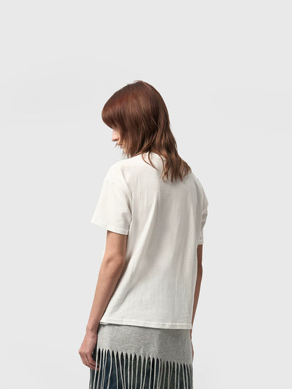 VINTAGE AGED WHITE HEMP T-SHIRT