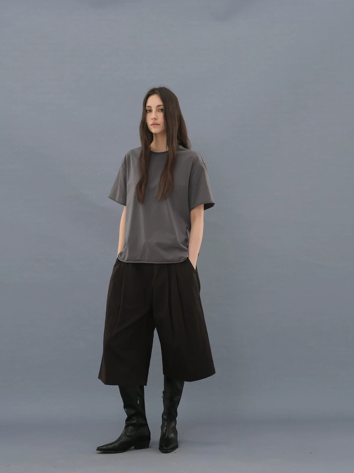 LINEN BLEND CASUAL SHORTS