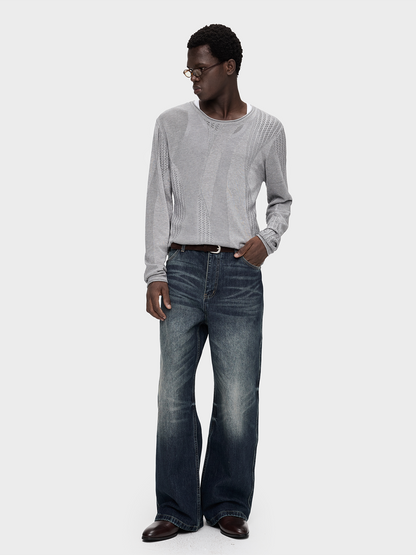 MIXED STITCH OPENWORK KNIT 29