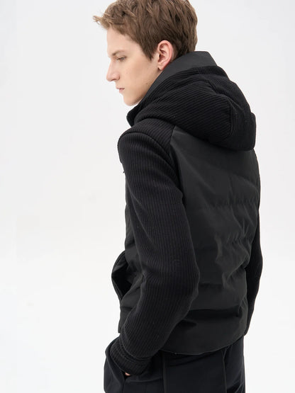 SILVER FOX RIBBED DOWN JACKET