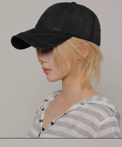 SCULPTED BRIM WASHED CAP 8