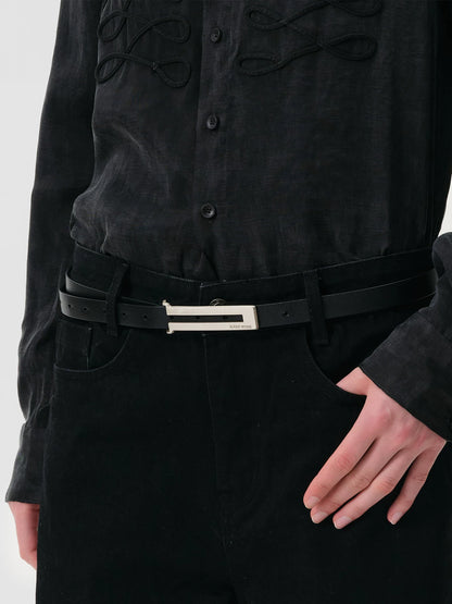 BAR KEY LEATHER BELT 5