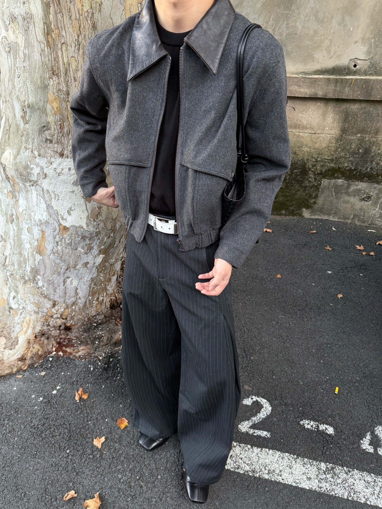 WOOL TWEED PATCHWORK JACKET