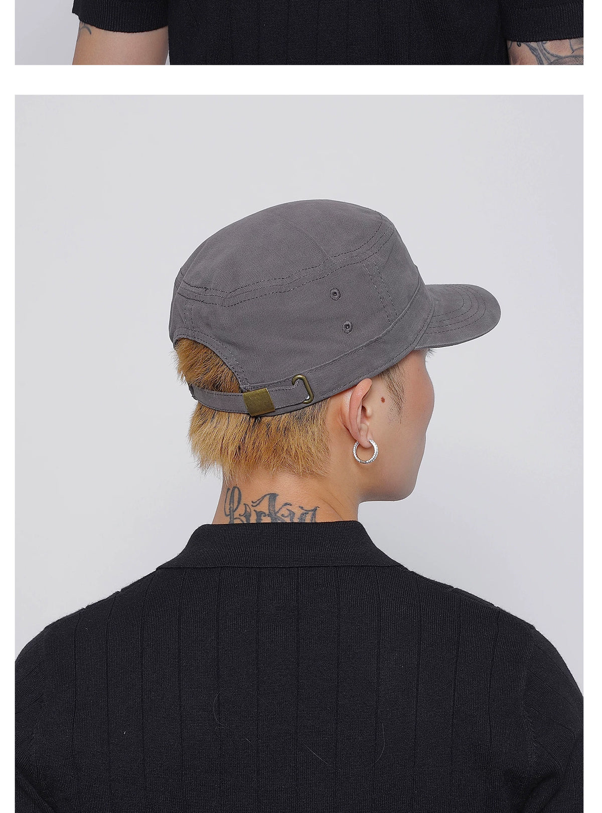 WASHED FLAT TOP CAP 9