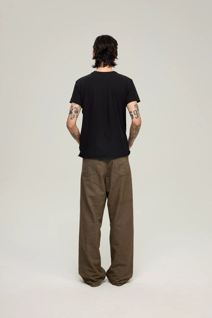 COZY SHEER ROLLED-CUFF TEE