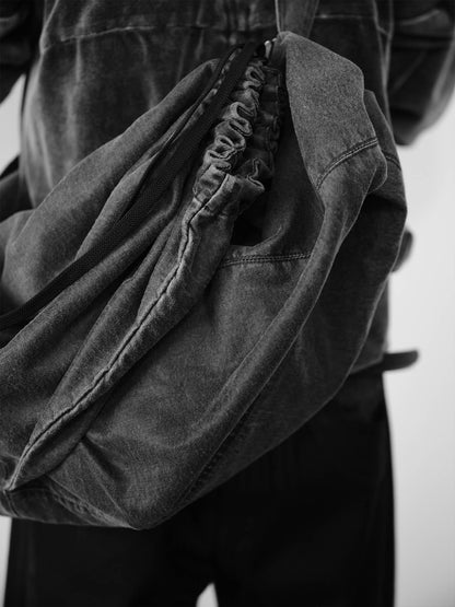 ECO-FRIENDLY LEATHER DRAWSTRING BAG