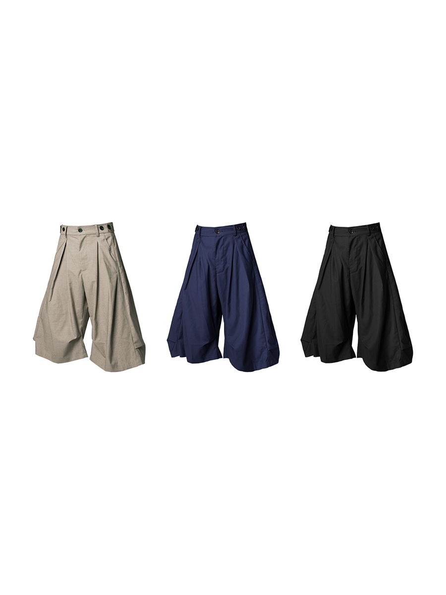 ELEGANT DRAPED PLEATED PANTS