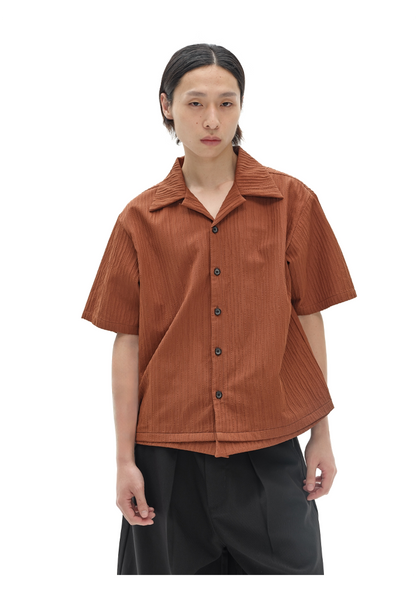 BOXY PLEATED SHIRT