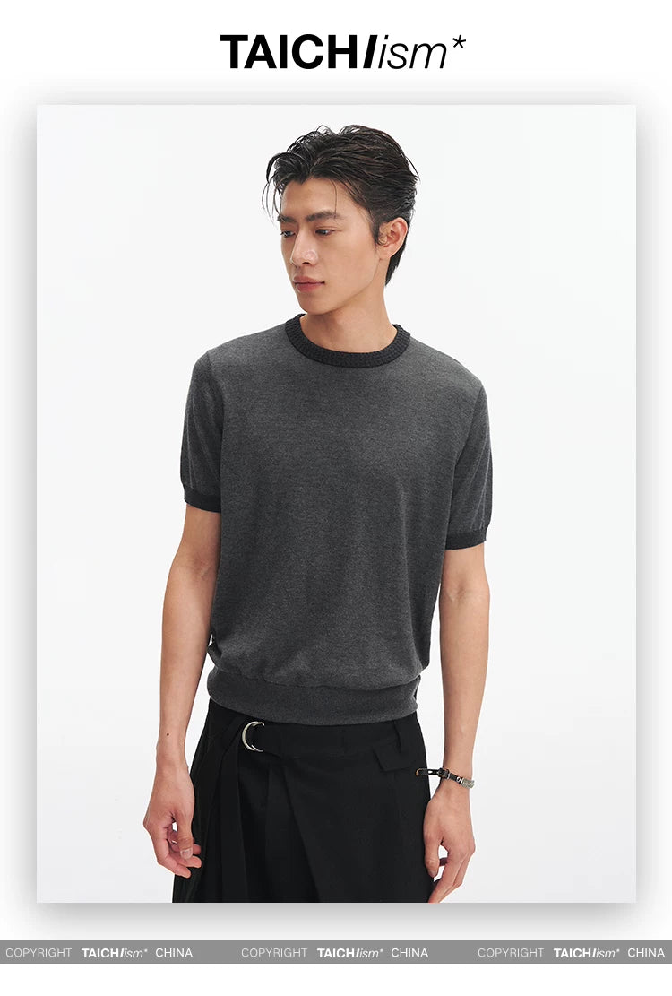 CASHMERE BLEND RINGER TEE