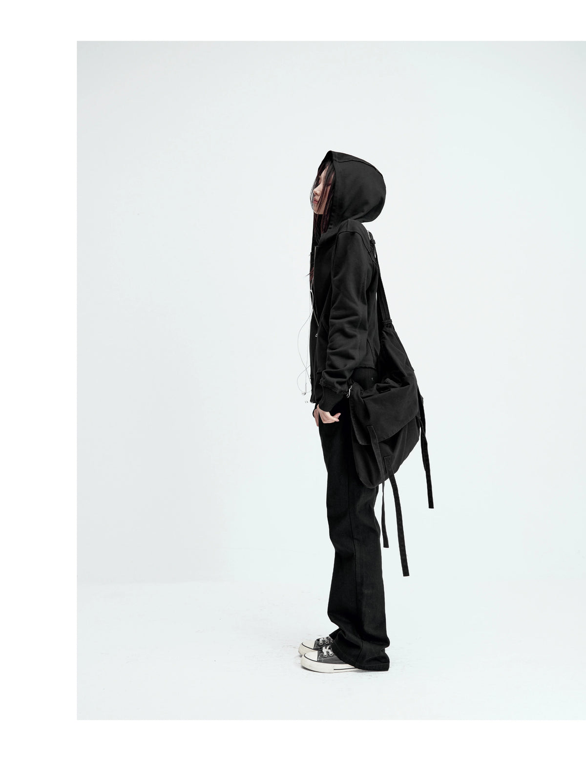 ZIPPERED SLIM-FIT HOODIE