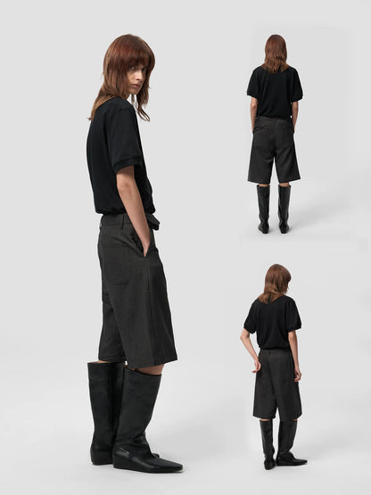V-NECK DOUBLE LAYER T-SHIRT