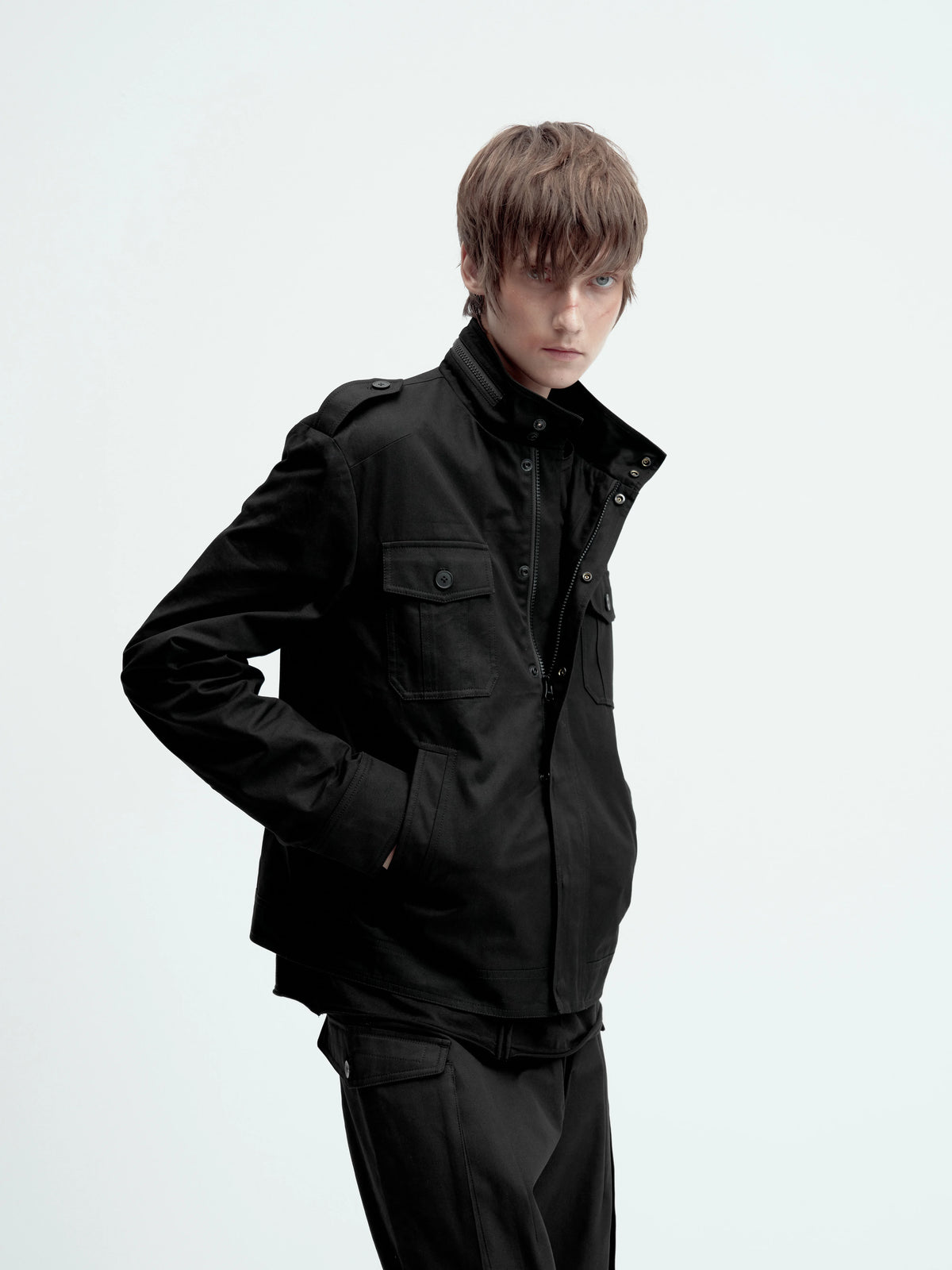 MERCERIZED COTTON WORK JACKET