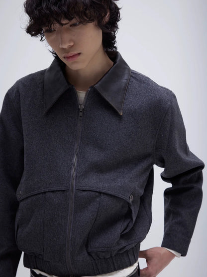 WOOL TWEED PATCHWORK JACKET