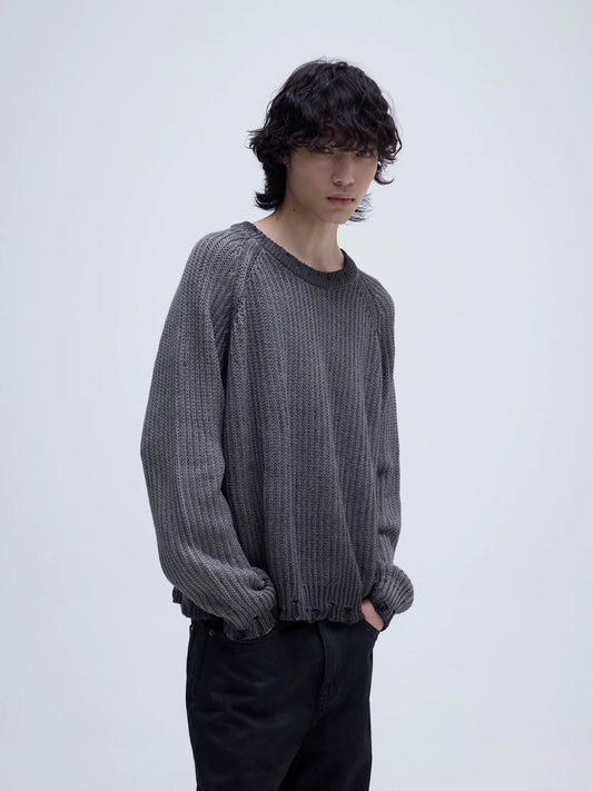 GRADIENT AGED KNIT SWEATER