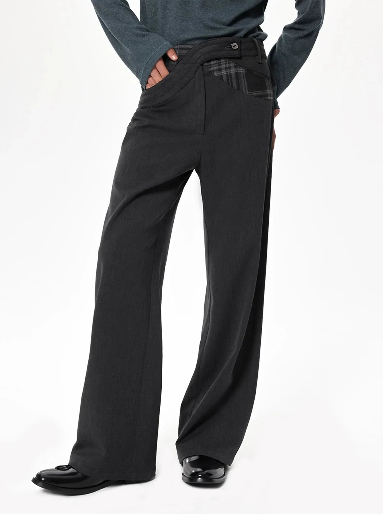 DARK FLORAL COMMUTER PANTS