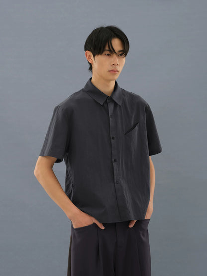 TENCEL BLEND SHORT SLEEVE SHIRT