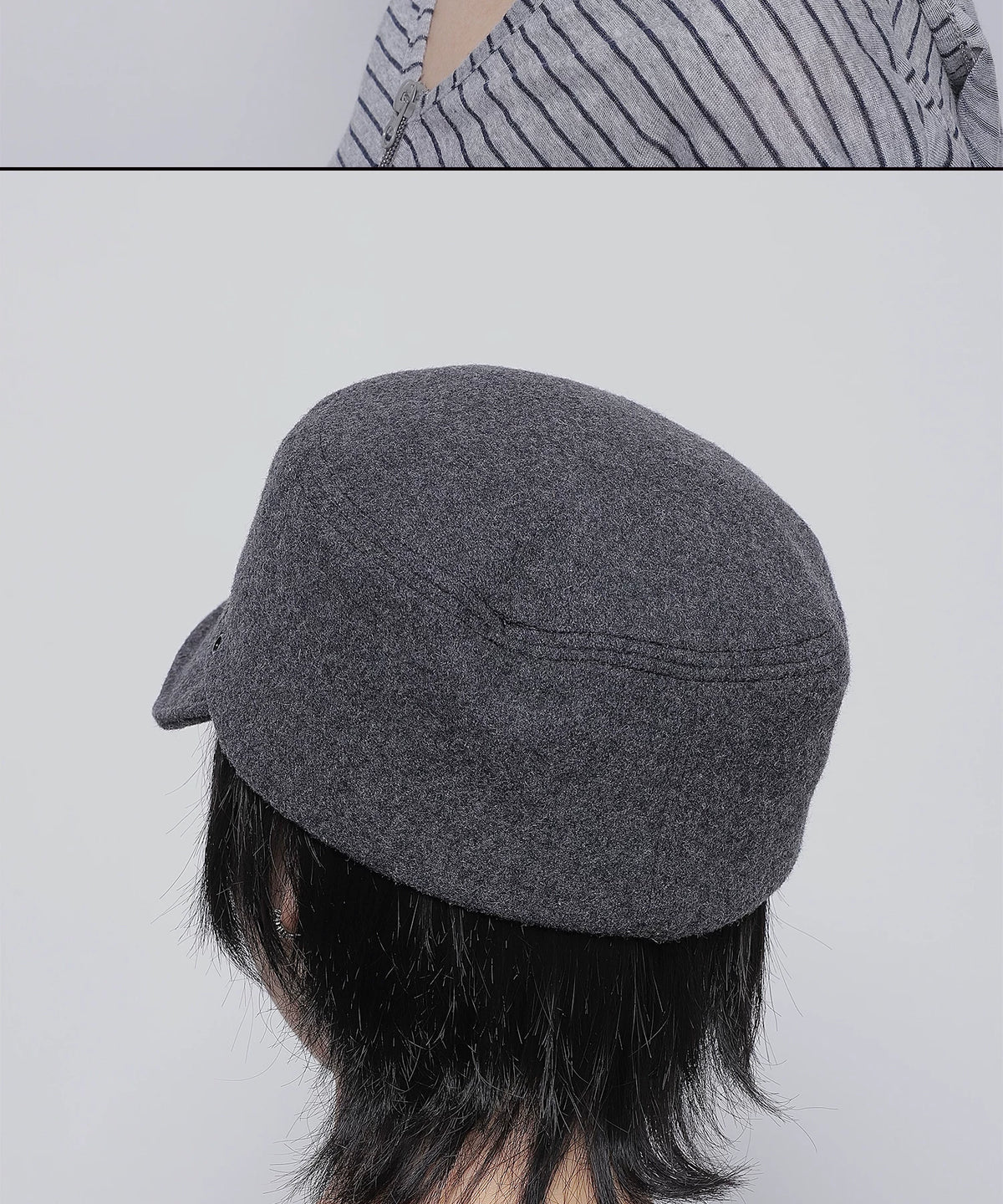 WOOL FLAT TOP CAP 11