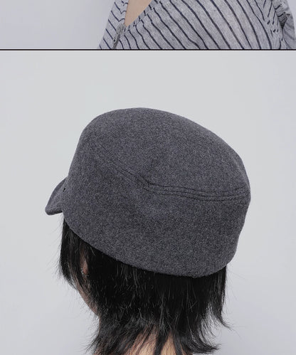WOOL FLAT TOP CAP 11