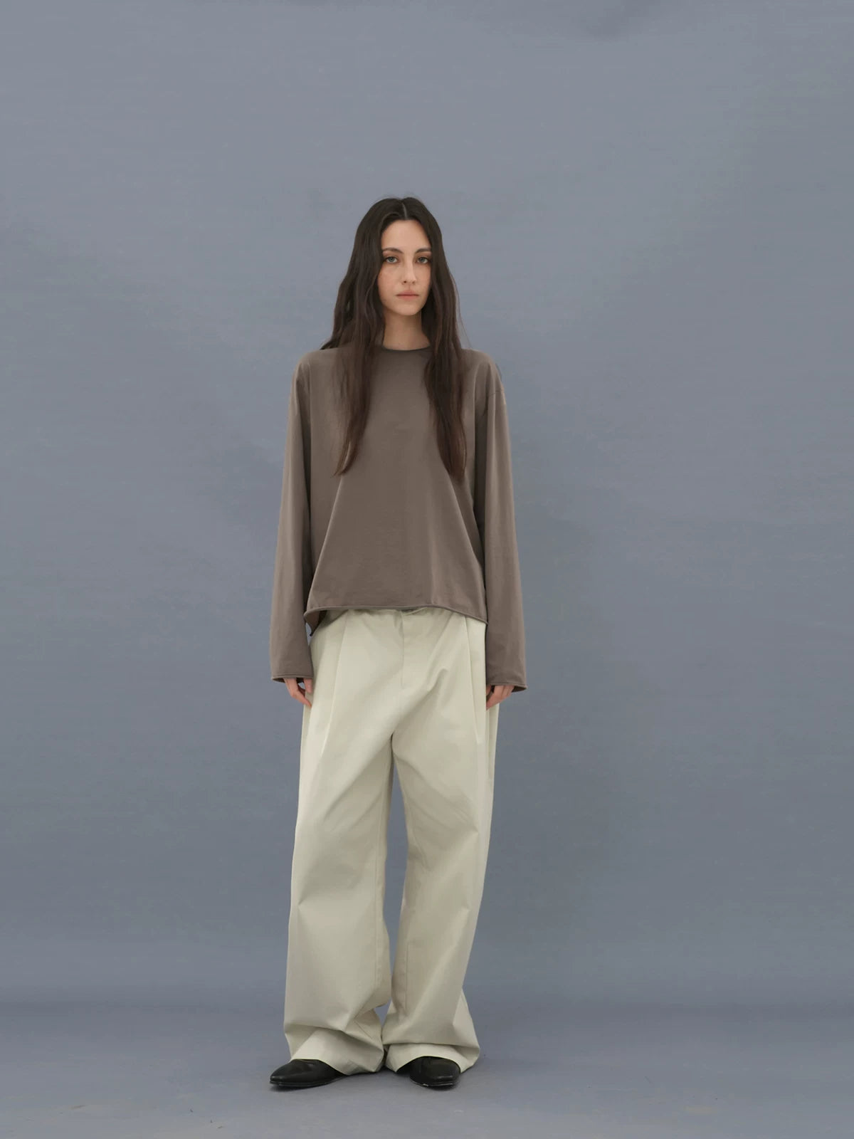 ROLLED  LONG SLEEVE T-SHIRT