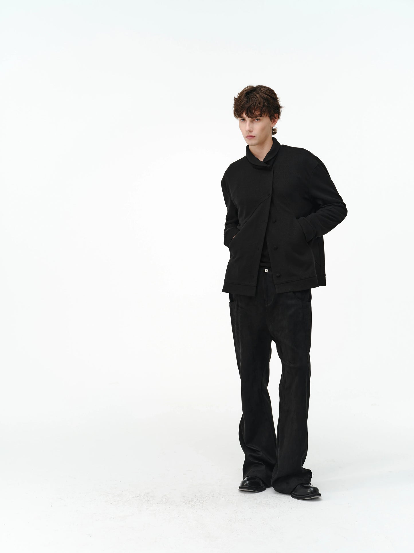 SILK WOOL CARDIGAN SHIRT