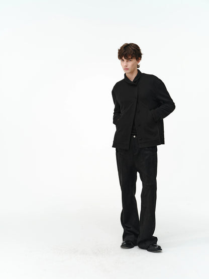 SILK WOOL CARDIGAN SHIRT