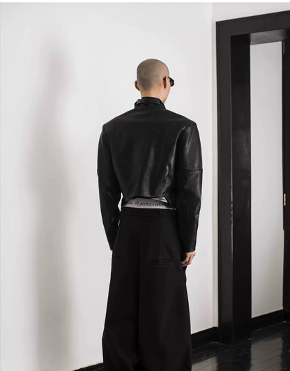 ULTRA HIGH-WAIST TRAPEZE PANTS