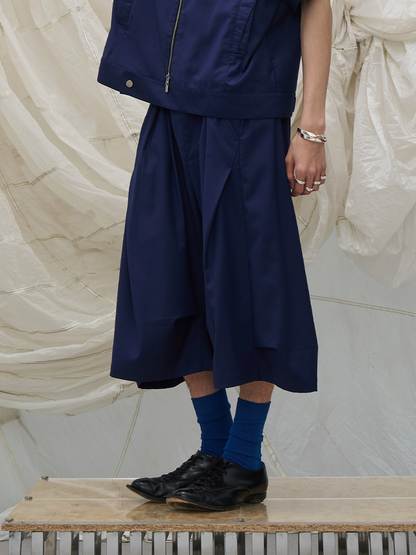 ELEGANT DRAPED PLEATED PANTS