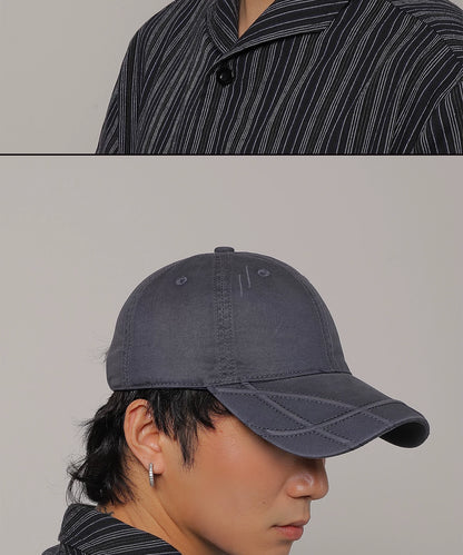 SCULPTED BRIM WASHED CAP 12