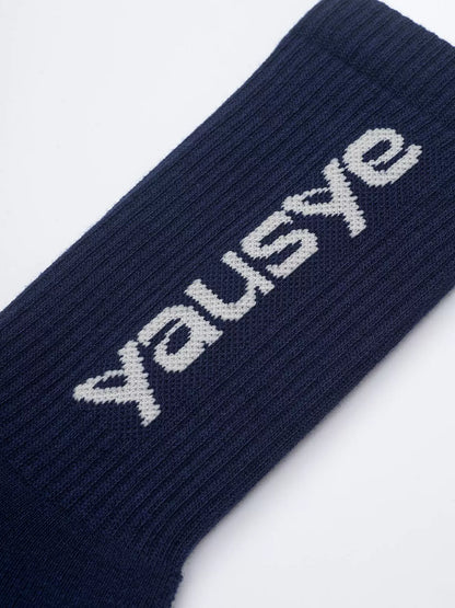 EMBROIDERED COTTON MID CALF SOCKS