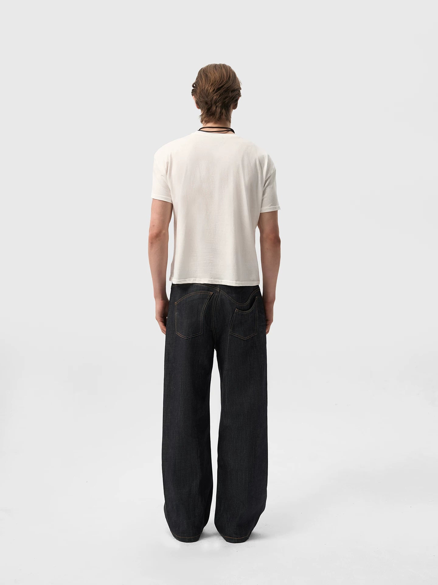 VINTAGE AGED WHITE HEMP T-SHIRT