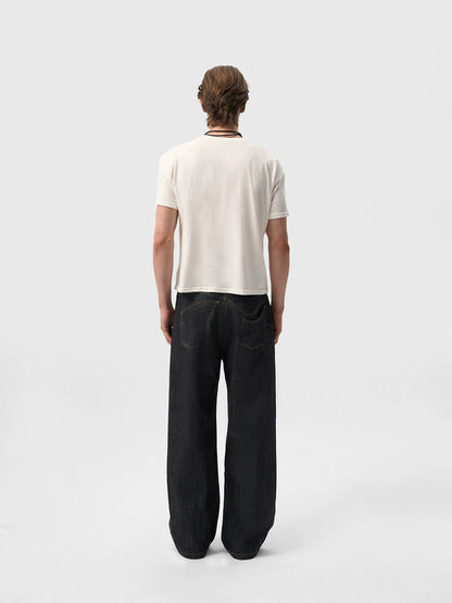 VINTAGE AGED WHITE HEMP T-SHIRT