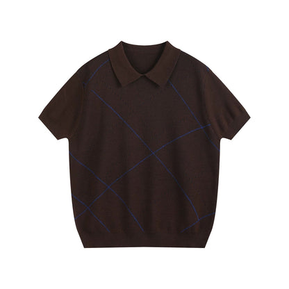 GEOMETRIC POLO TEE