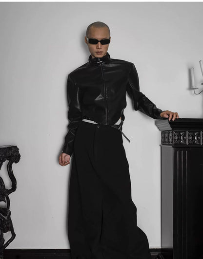 ULTRA HIGH-WAIST TRAPEZE PANTS