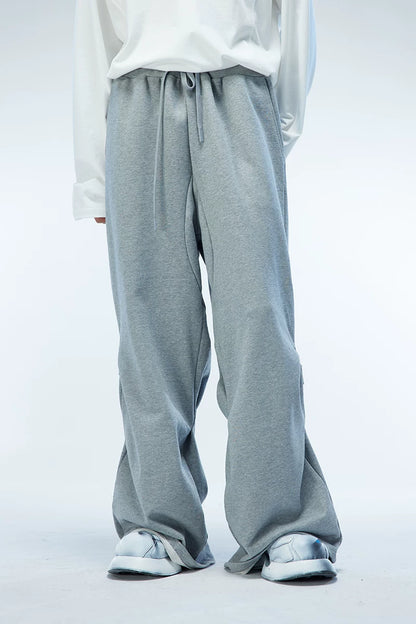 DRAPED PREMIUM LEATHER SWEATPANTS