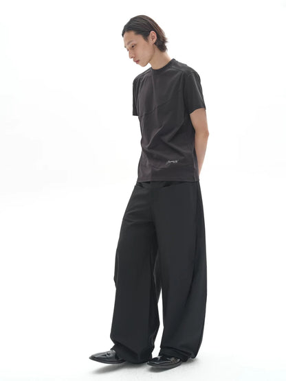 DRAPED SIDE STRIPE PANTS