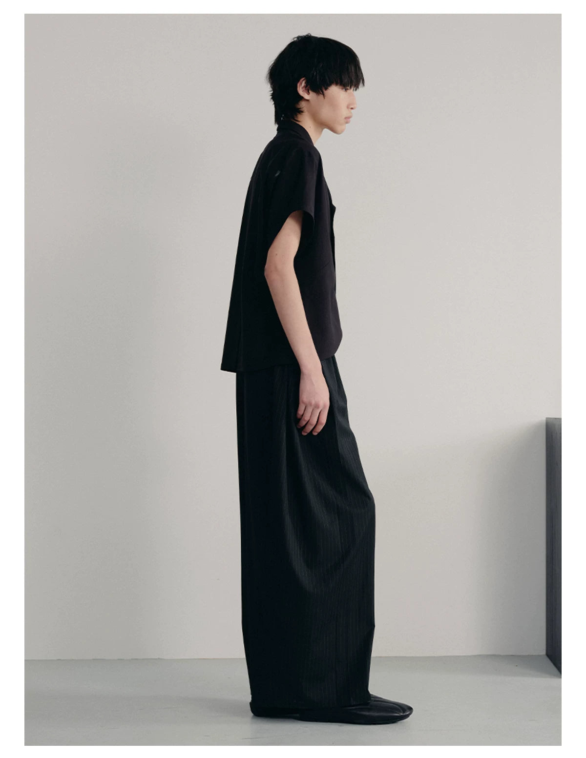 TUXEDO SHORT SHIRT WITH RAGLAN CUFFS