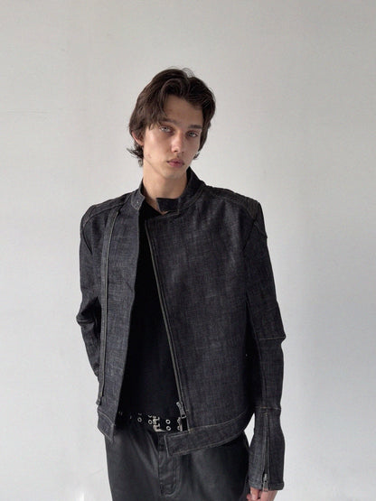 GENUINE COWHIDE SLIM-FIT JACKET