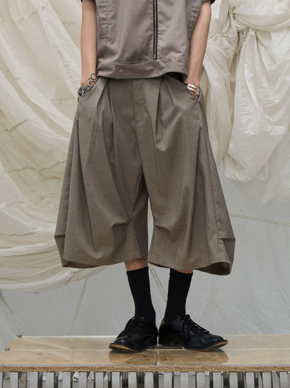 ELEGANT DRAPED PLEATED PANTS