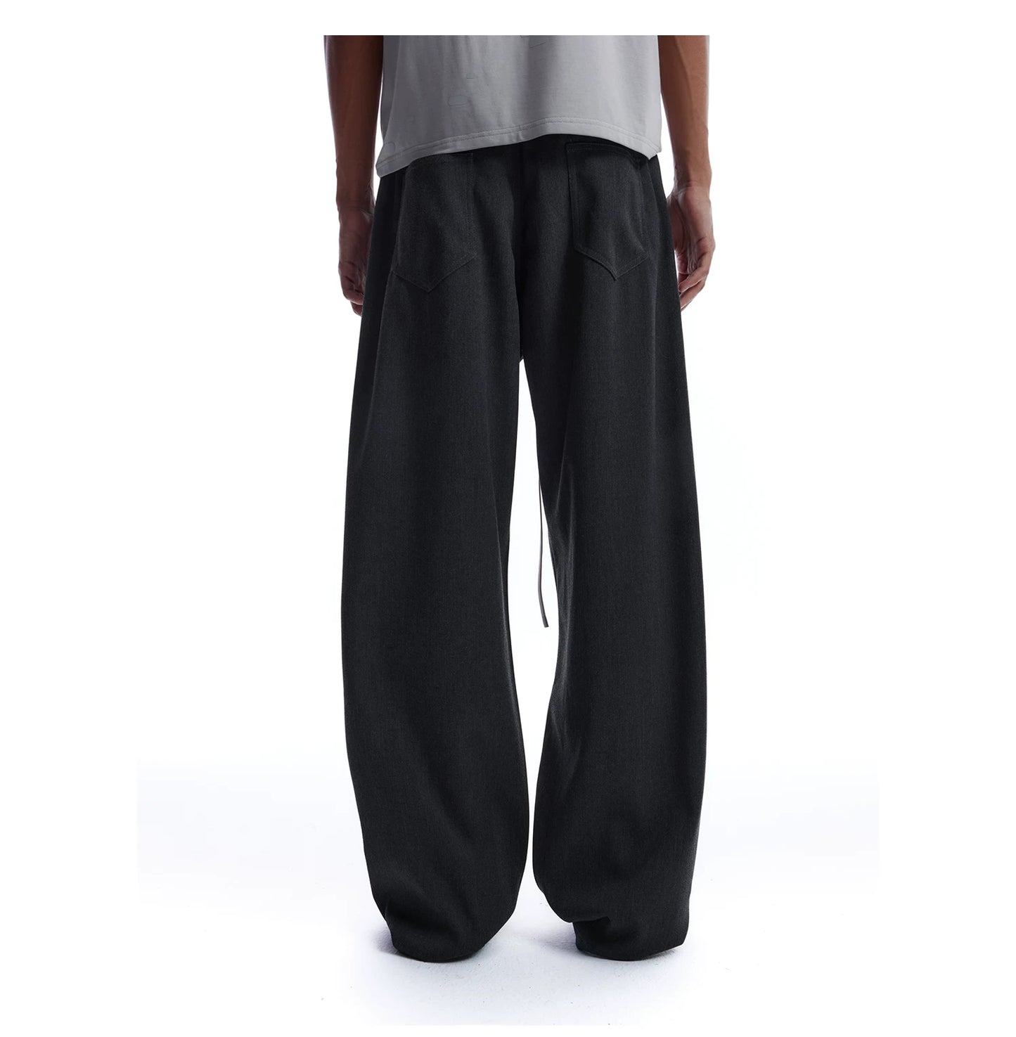 3D SLANT PLACKET CASUAL PANTS