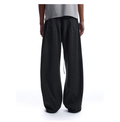 3D SLANT PLACKET CASUAL PANTS
