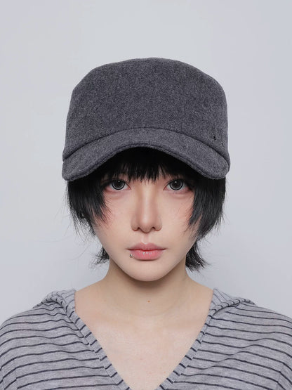 WOOL FLAT TOP CAP 2