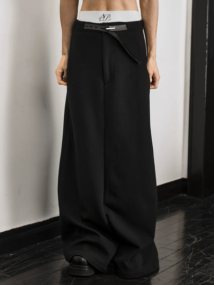 ULTRA HIGH-WAIST TRAPEZE PANTS