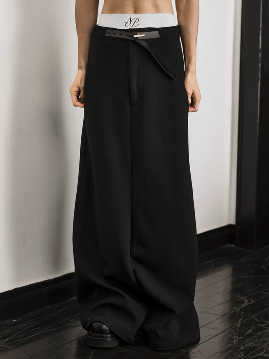 ULTRA HIGH-WAIST TRAPEZE PANTS