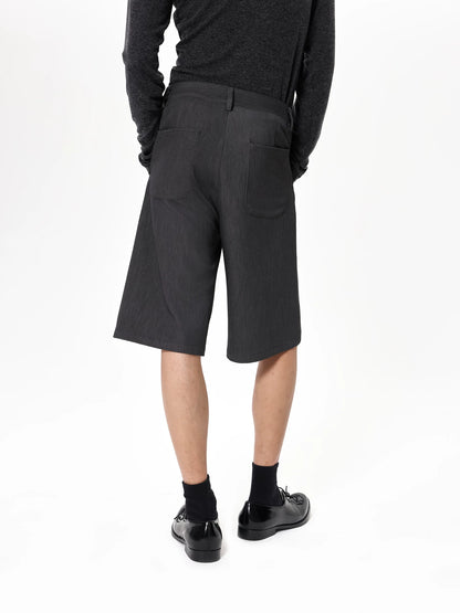 CHIC GRAY MIDI SHORTS