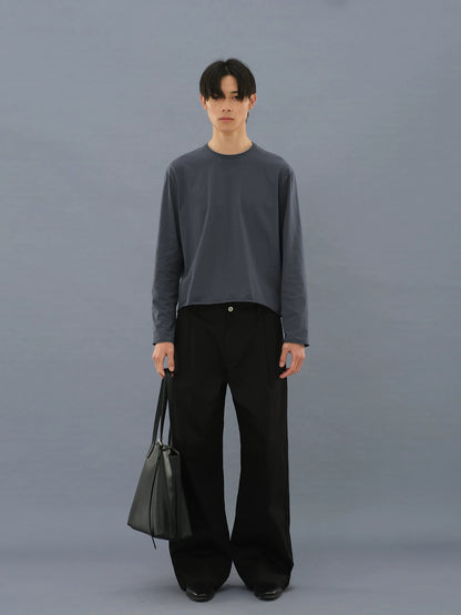 ROLLED  LONG SLEEVE T-SHIRT
