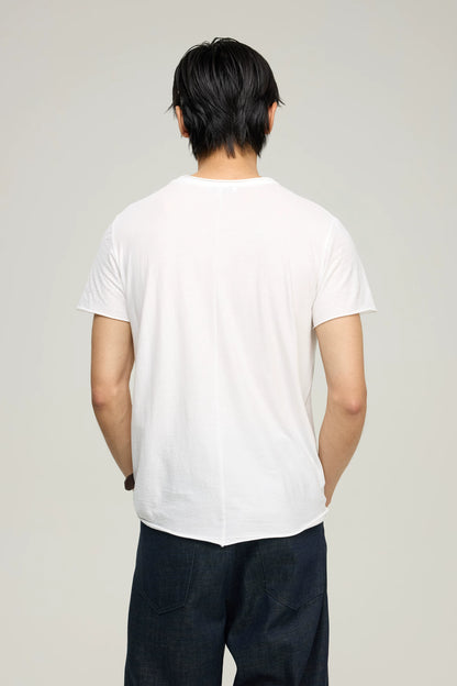 COZY SHEER ROLLED-CUFF TEE