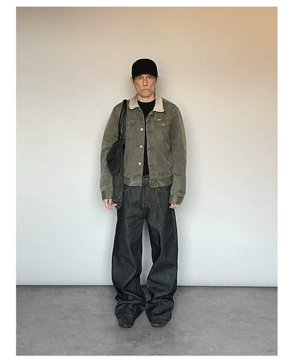 VINTAGE WIDE-LEG COMMUTER PANTS
