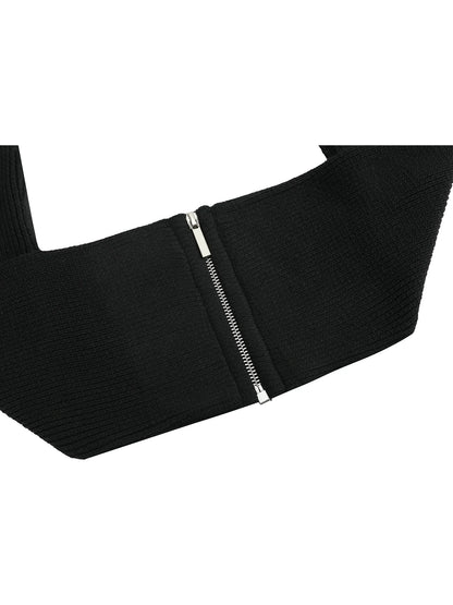 CHIC WOOL ZIPPER SCARF