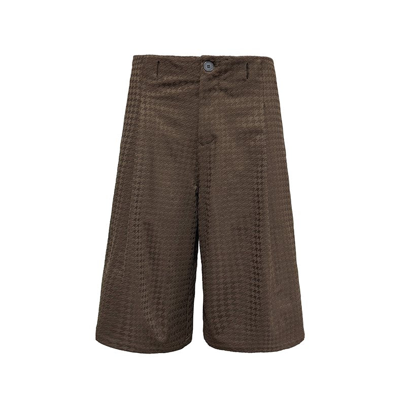 MULTICOLOR PLEATED CHAMBRAY PANTS