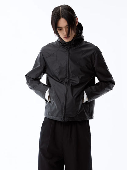 DECONSTRUCTED COATED OUTDOOR JACKET
